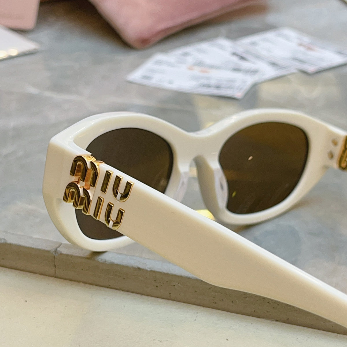 Miu Miu A03-F Fashion Brown Lens Sunglasses for Men & Women - 466082 - detail image 6
