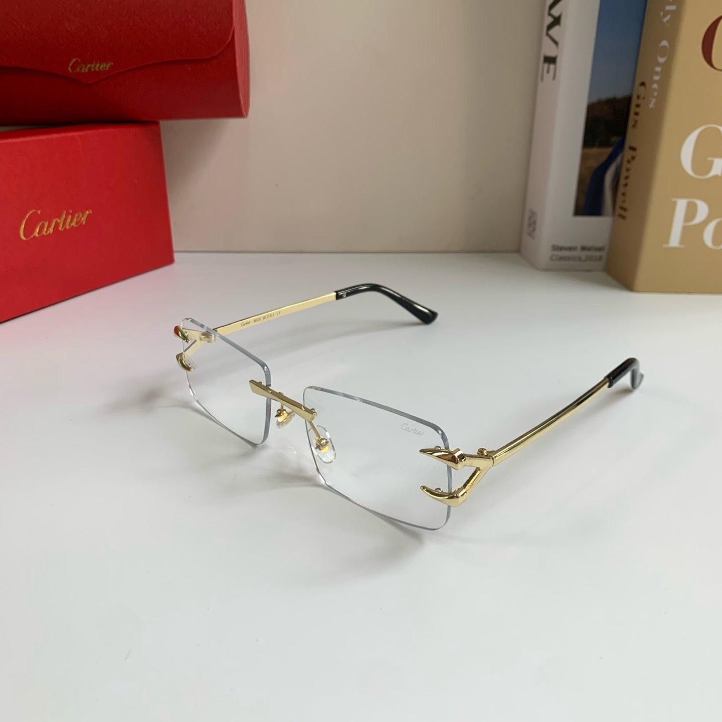 Cartier Square Silver Lens Sunglasses for Men & Women - 465831 - detail image 2