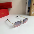 Cartier Square Silver Lens Sunglasses for Men & Women - 465833