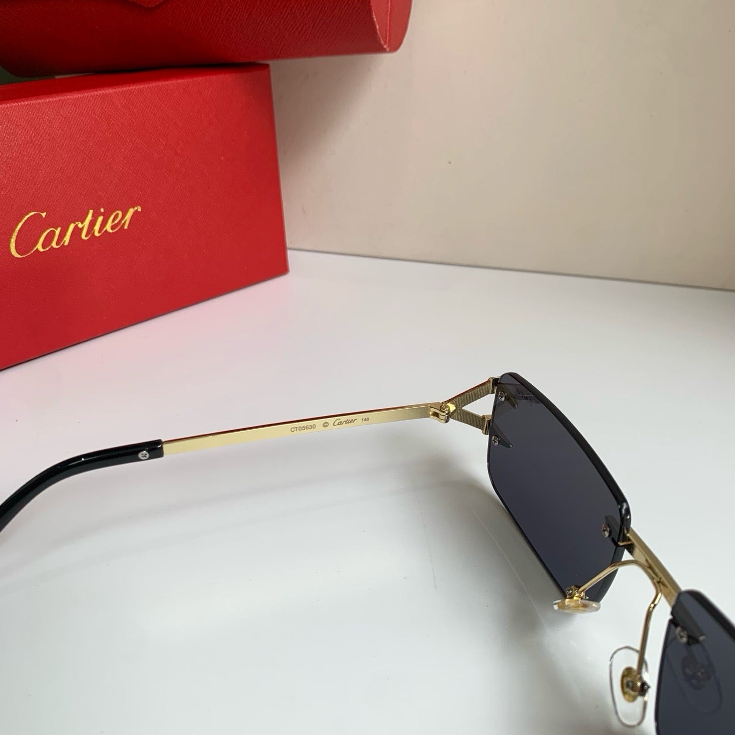 Cartier Square Silver Lens Sunglasses for Men & Women - 465834 - detail image 9