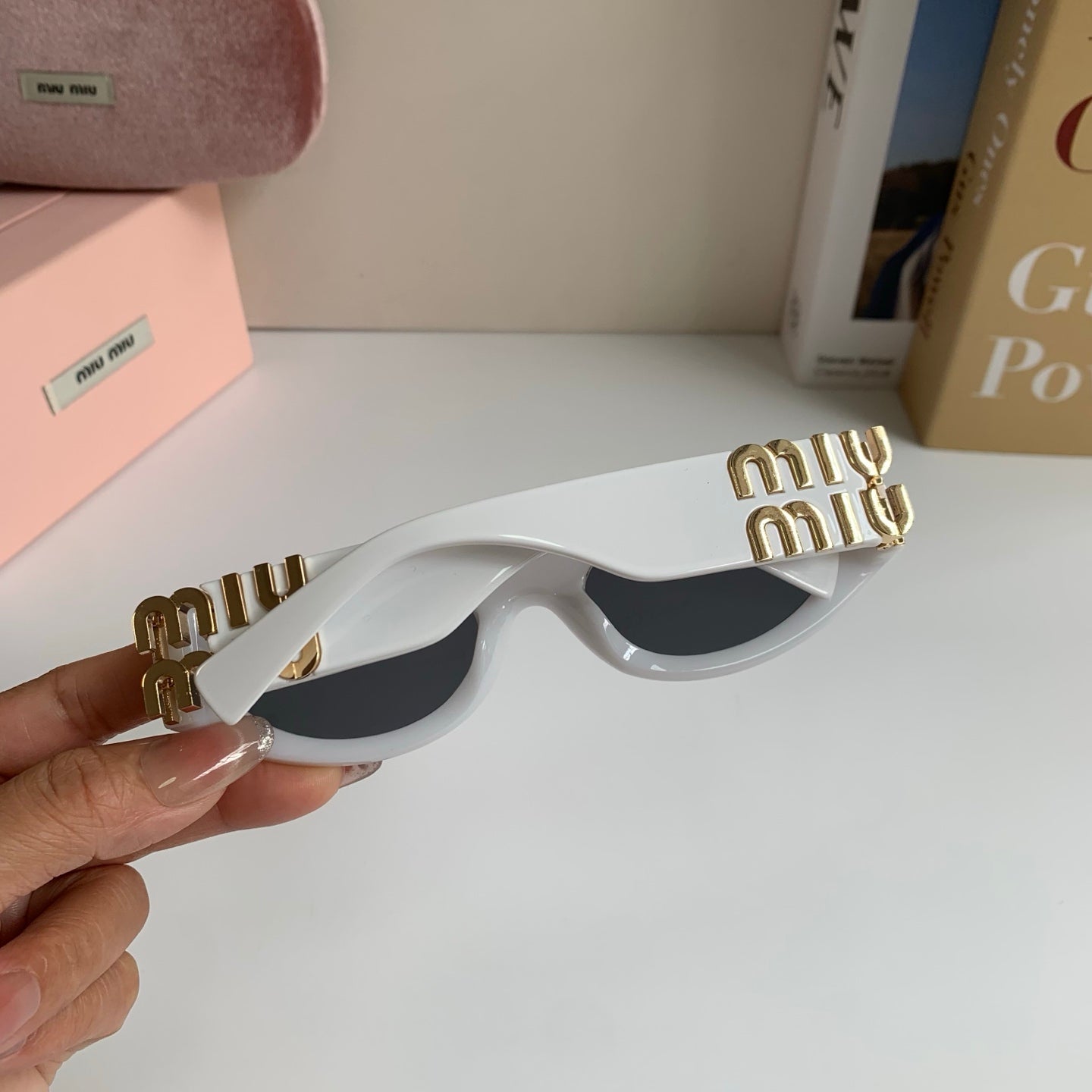 Miu Miu Fashion Silver Lens Sunglasses for Men & Women - 466087 - detail image 6