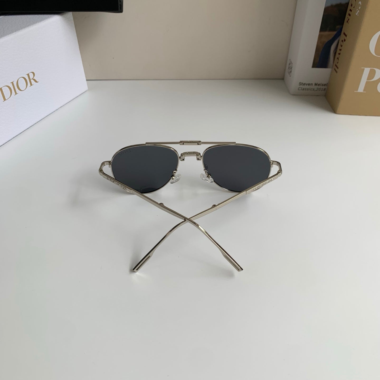 Dior Polarized Metal Fashion Silver Lens Sunglasses for Men & Women - 465410 - detail image 8
