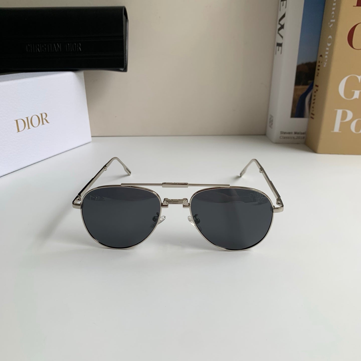 Dior Polarized Metal Fashion Silver Lens Sunglasses for Men & Women - 465410 - detail image 3