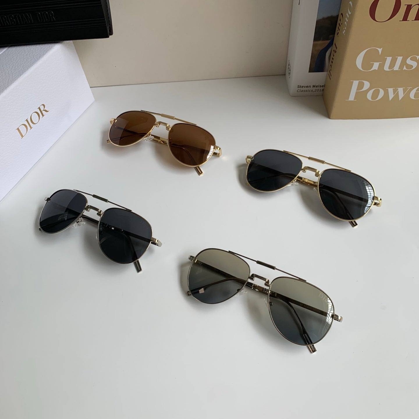 Dior Polarized Metal Fashion Silver Lens Sunglasses for Men & Women - 465410 - detail image 11