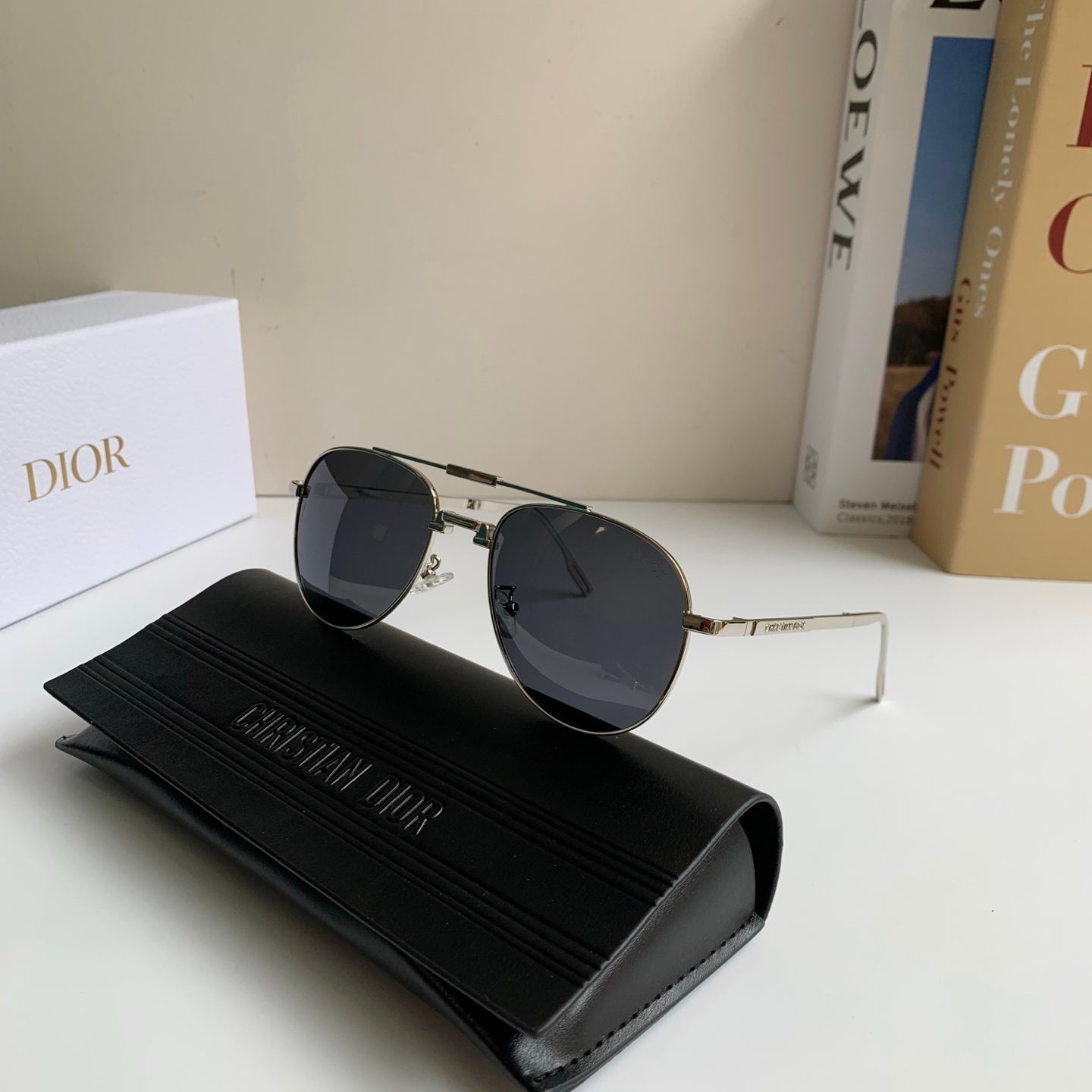 Dior Polarized Metal Fashion Silver Lens Sunglasses for Men & Women - 465410 - detail image 5