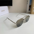 Dior Polarized Metal Fashion Silver Lens Sunglasses for Men & Women - 465411