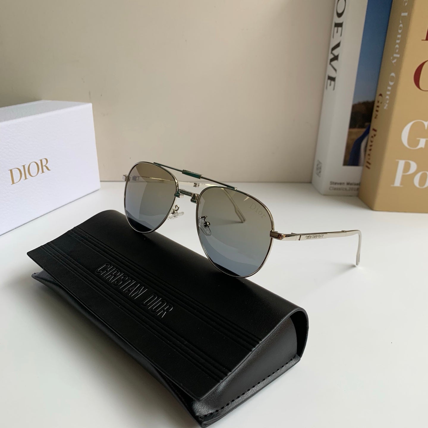 Dior Polarized Metal Fashion Silver Lens Sunglasses for Men & Women - 465411 - detail image 5