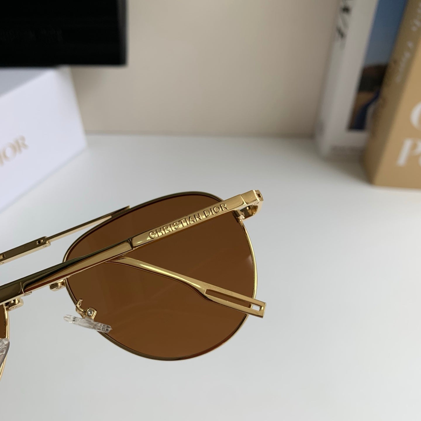 Dior Polarized Metal Fashion Silver Lens Sunglasses for Men & Women - 465412 - detail image 7