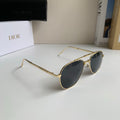 Dior Polarized Metal Fashion Silver Lens Sunglasses for Men & Women - 465413