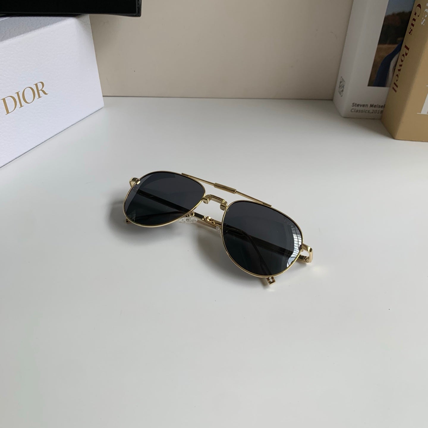 Dior Polarized Metal Fashion Silver Lens Sunglasses for Men & Women - 465413 - detail image 3