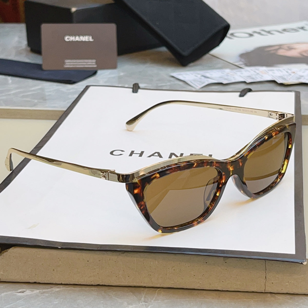 Chanel CH4299 Fashion Gray Lens Sunglasses for Men & Women - detail image 2
