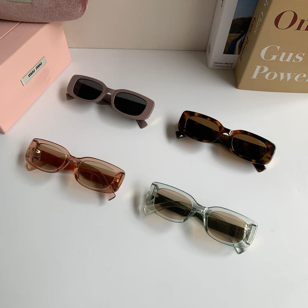 Miu Miu Square Gray Lens Sunglasses for Men & Women - detail image 9