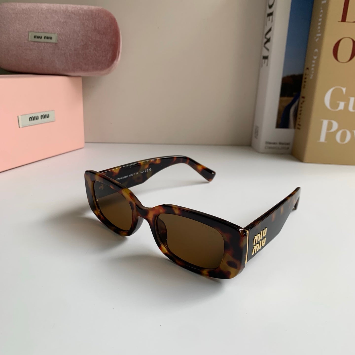 Miu Miu Square Brown Lens Sunglasses for Men & Women - 487736 - detail image 2