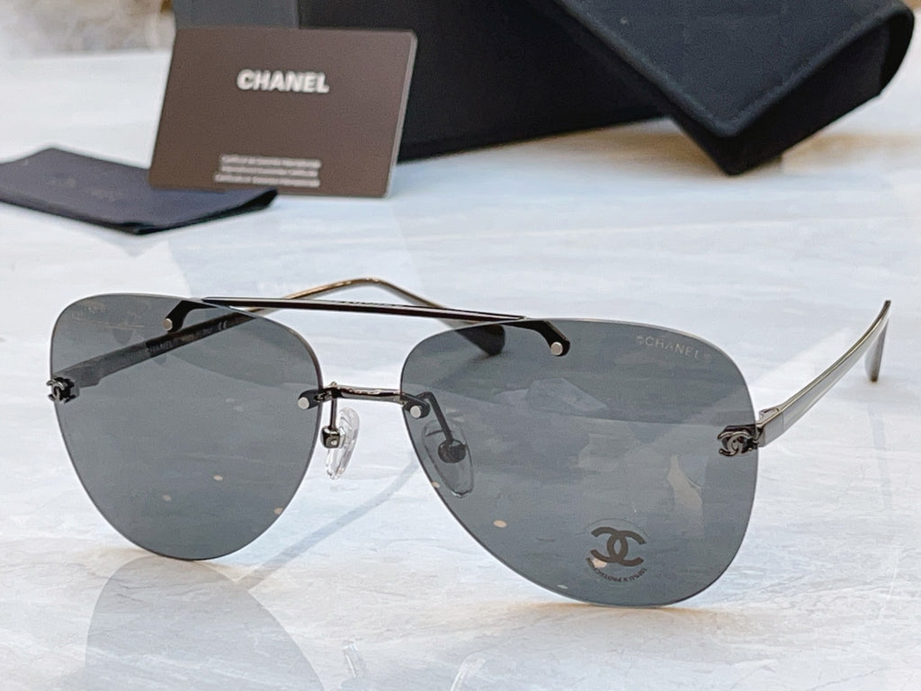 Chanel CH4285T Fashion Silver Lens Sunglasses for Men & Women - detail image 11