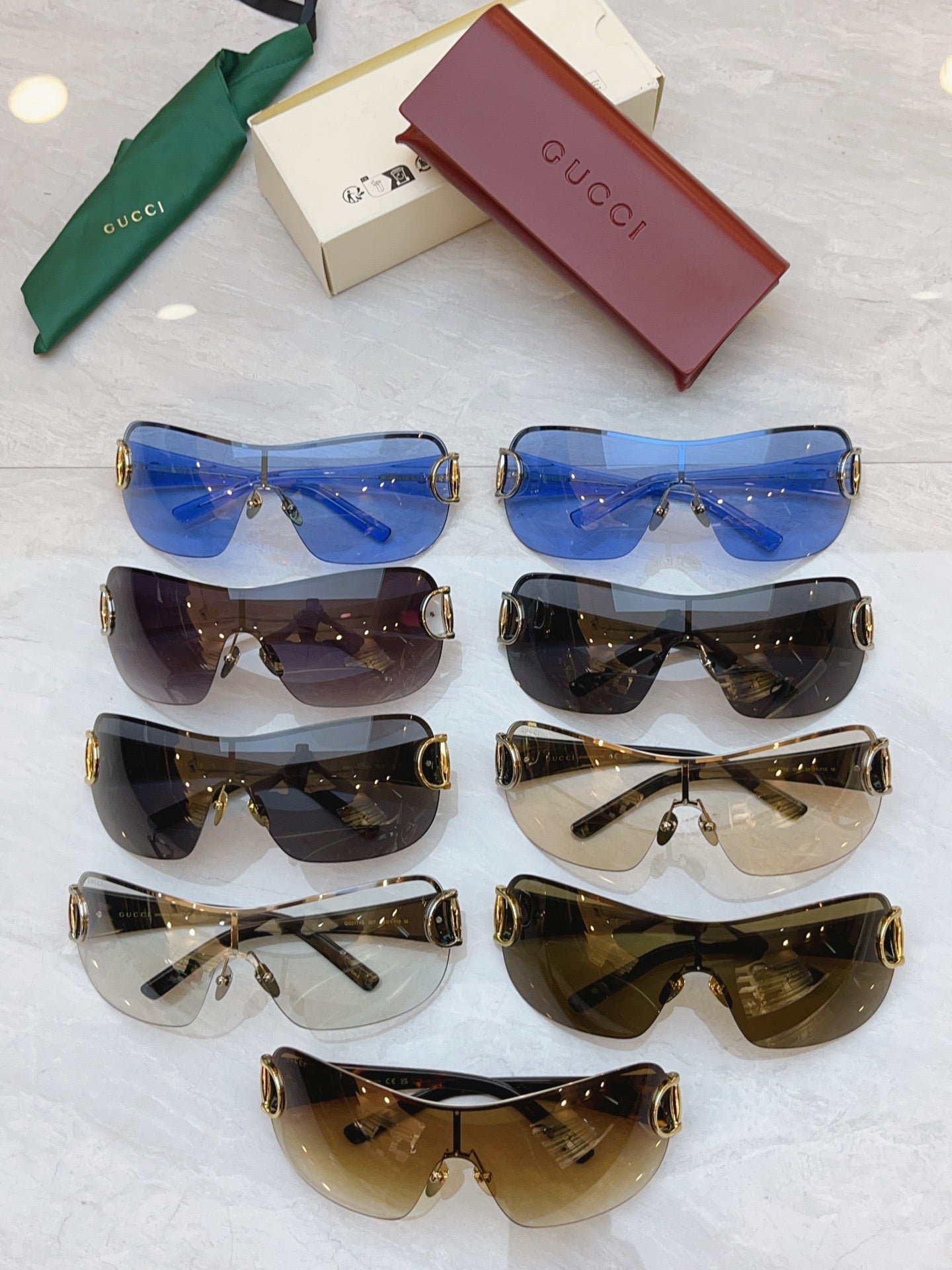 Gucci GG2174S Fashion Black Lens Sunglasses for Men & Women