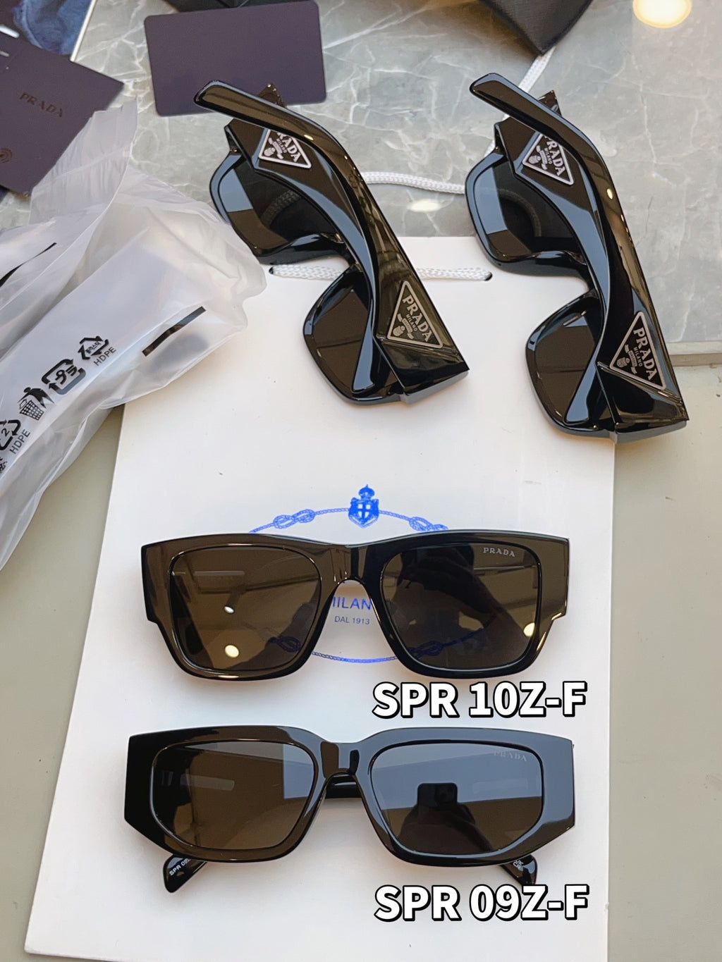 Prada SPR Fashion Black Lens Sunglasses for Men & Women - 487082 - detail image 9