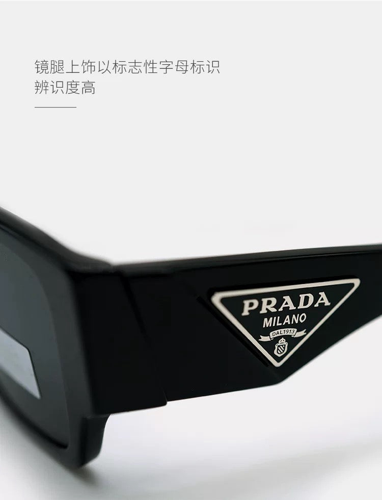 Prada SPR Fashion Black Lens Sunglasses for Men & Women - 487082 - detail image 3