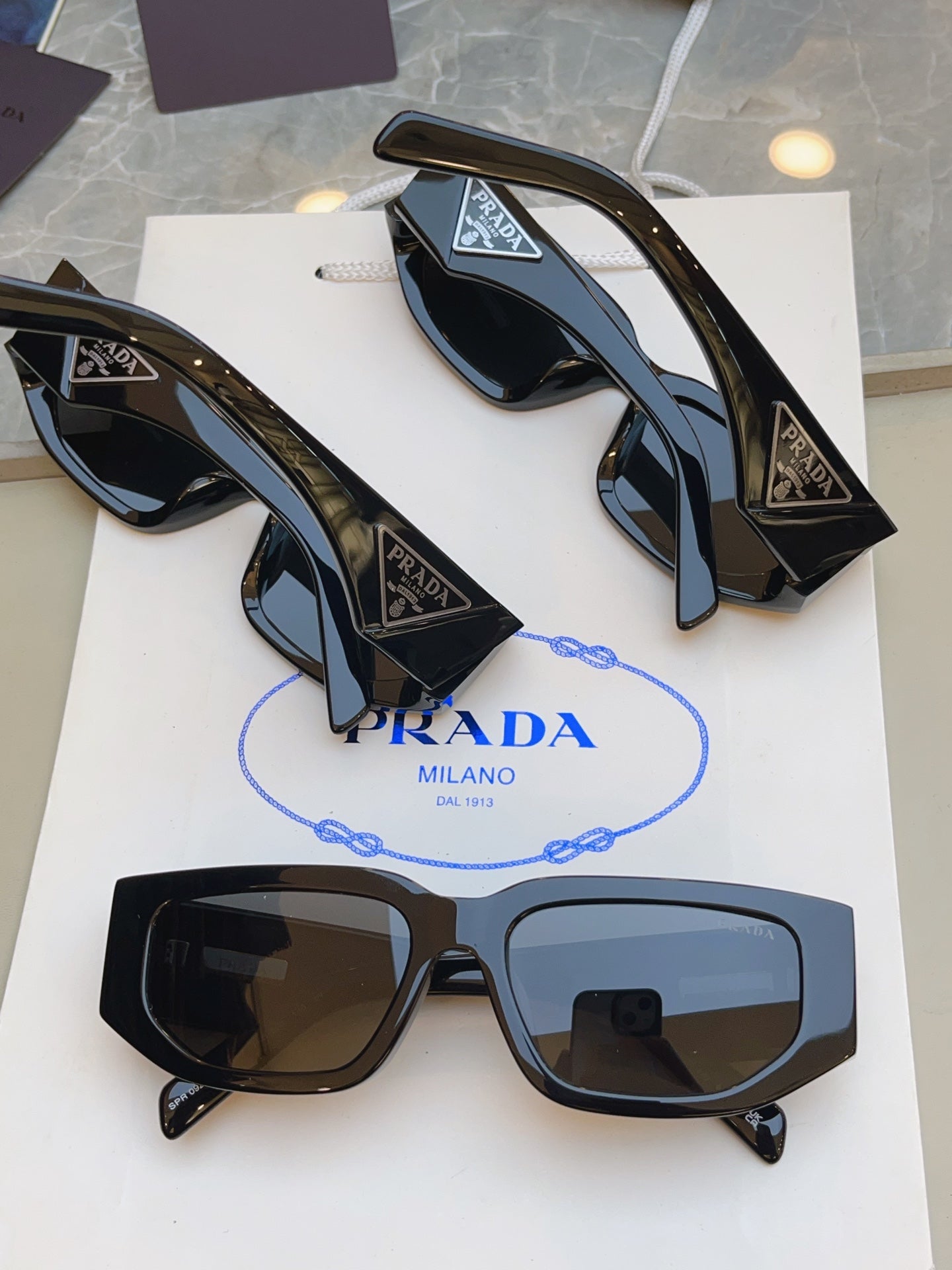 Prada SPR Fashion Blue Lens Sunglasses for Men & Women