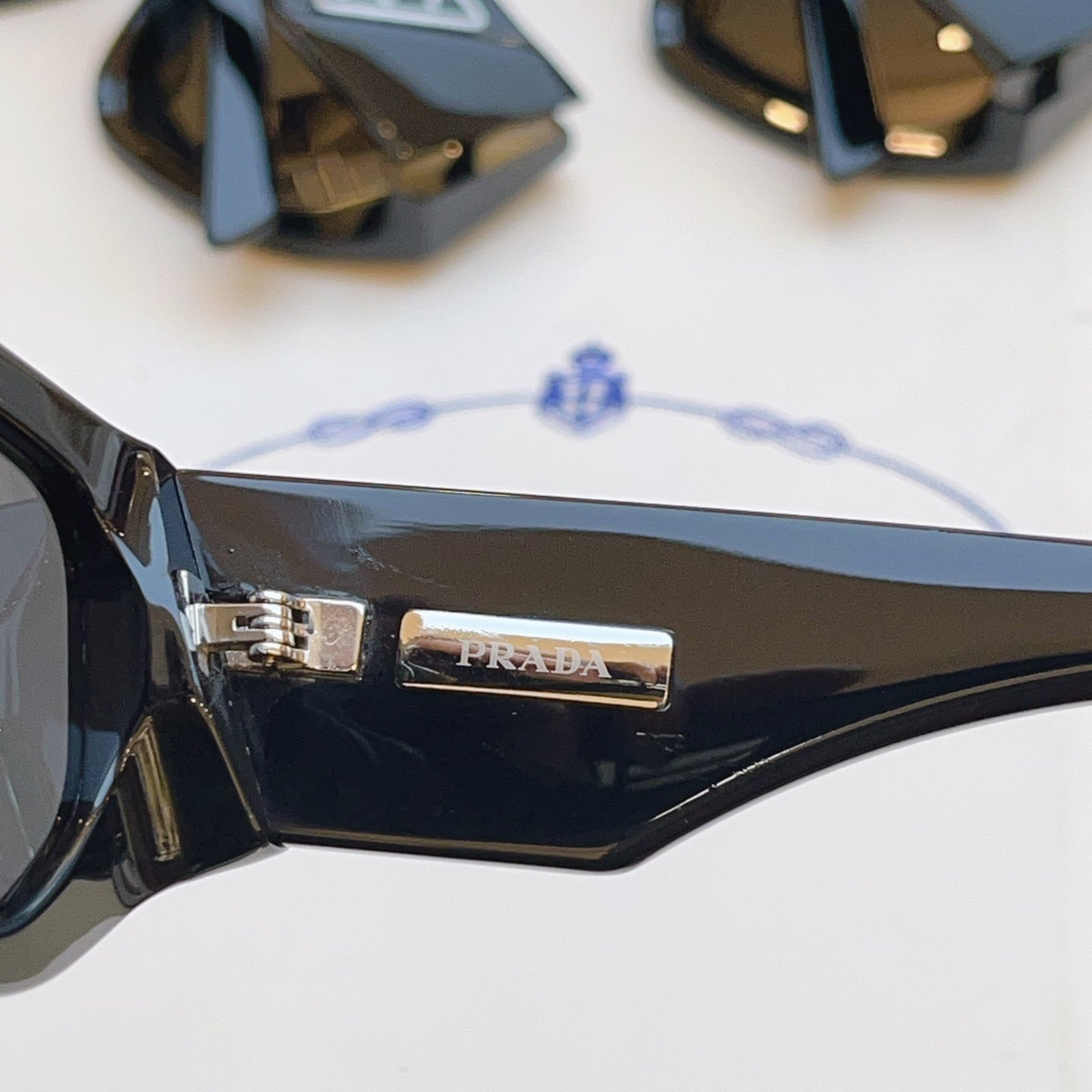 Prada SPR Fashion Blue Lens Sunglasses for Men & Women - detail image 5