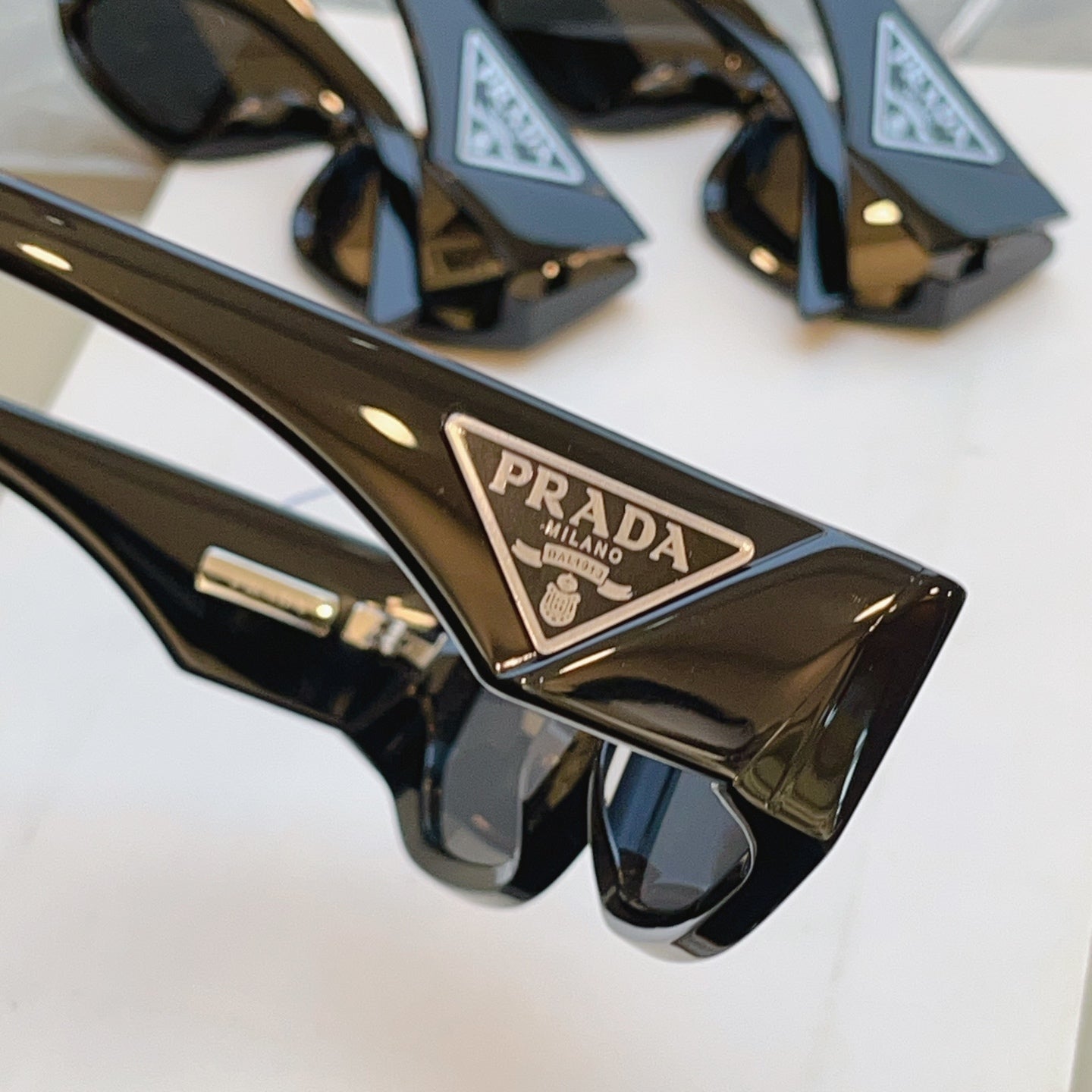 Prada SPR Fashion Blue Lens Sunglasses for Men & Women - detail image 4