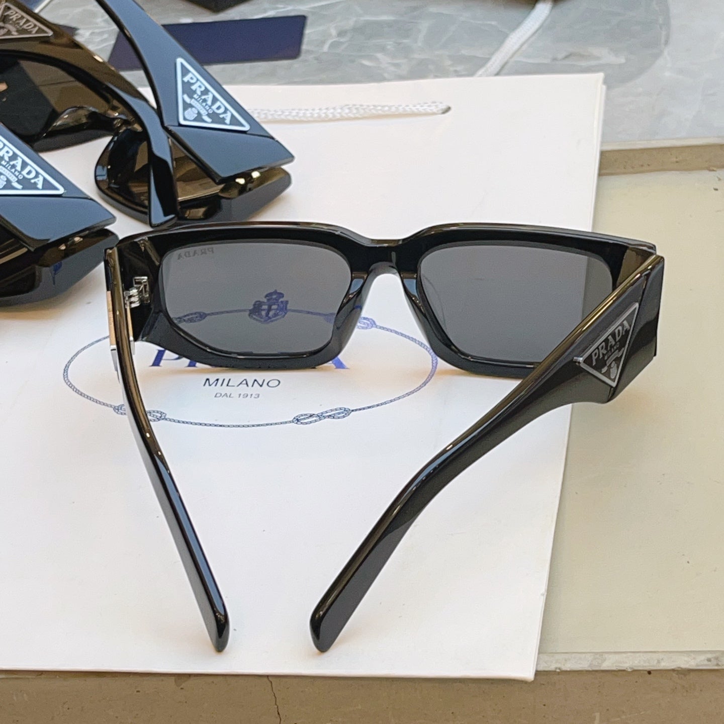 Prada SPR Fashion Blue Lens Sunglasses for Men & Women - detail image 8