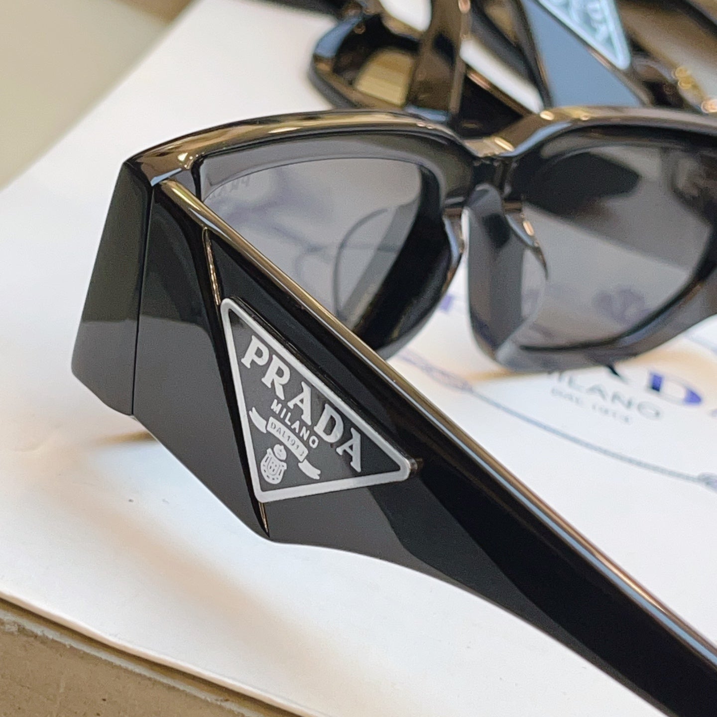 Prada SPR Fashion Blue Lens Sunglasses for Men & Women - detail image 7