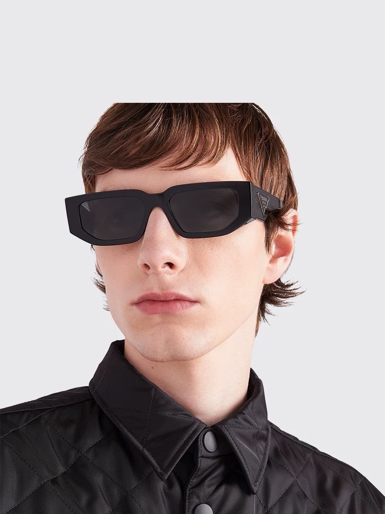 Prada SPR Fashion Black Lens Sunglasses for Men & Women - detail image 7