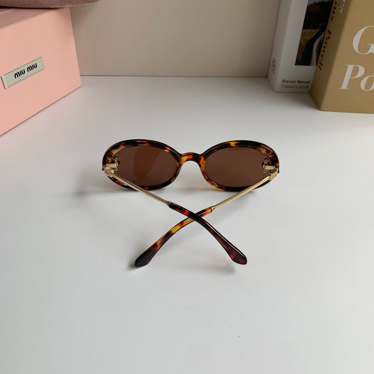 Miu Miu Square Brown Lens Sunglasses for Men & Women - 487620 - detail image 8