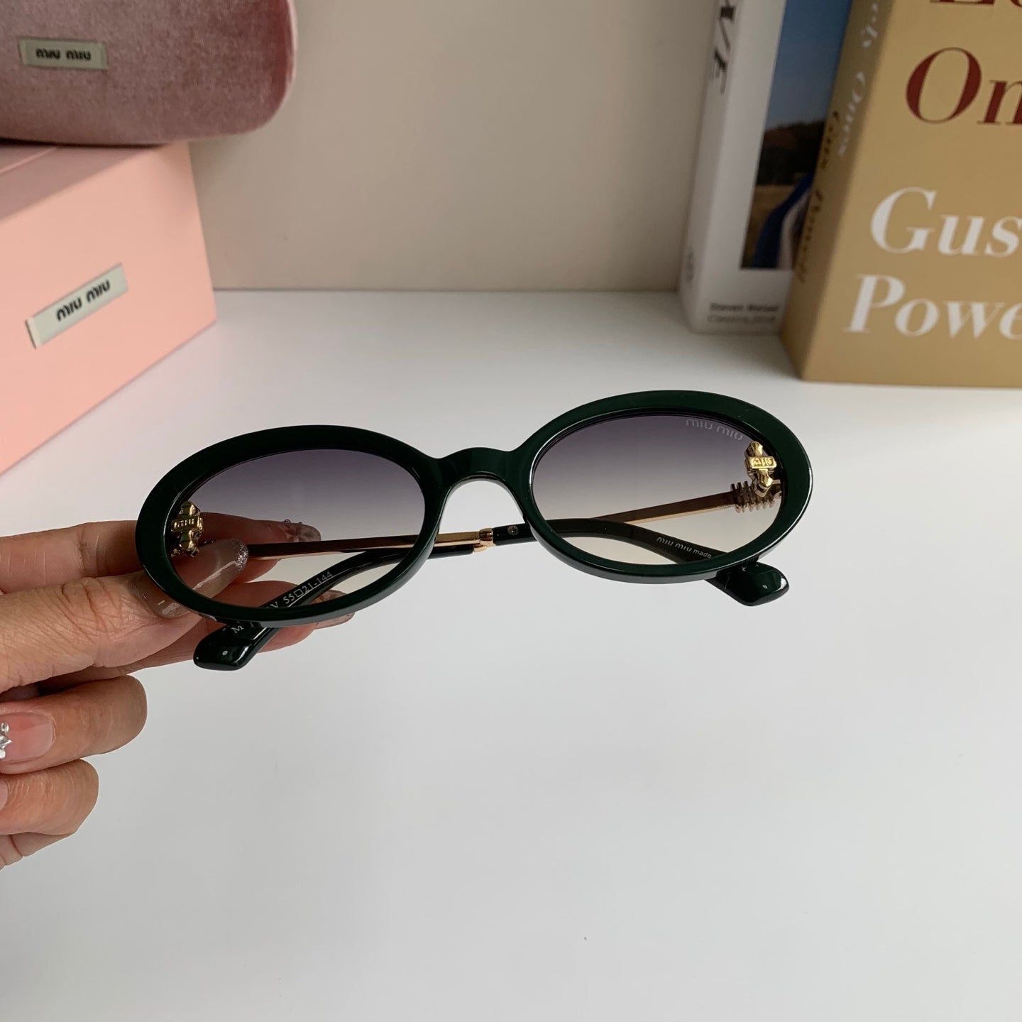 Miu Miu Square Silver Lens Sunglasses for Men & Women - 487621 - detail image 4