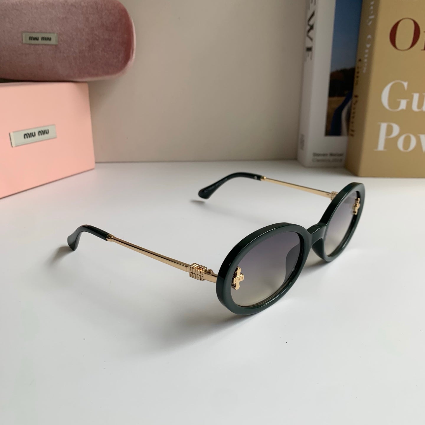 Miu Miu Square Silver Lens Sunglasses for Men & Women - 487621