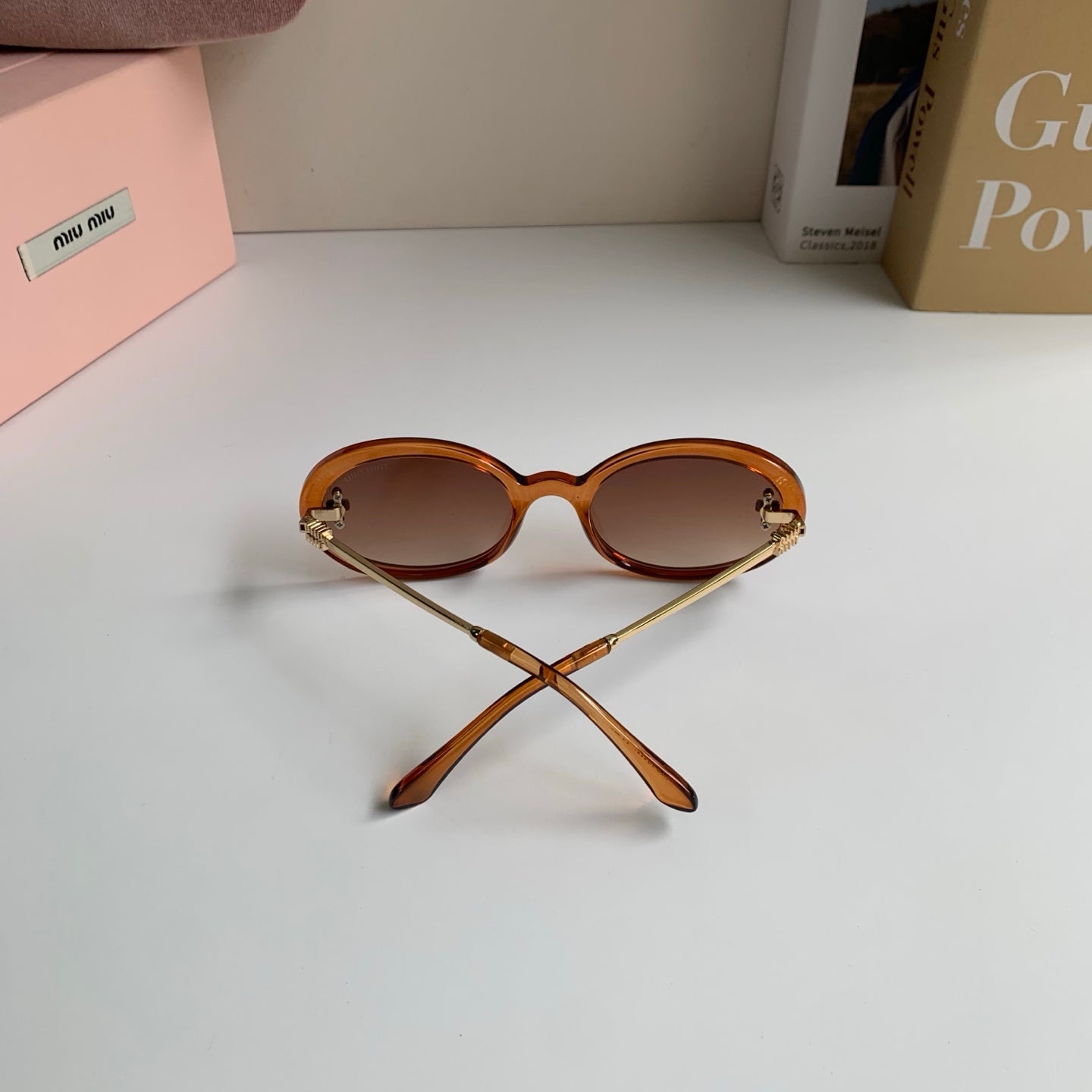 Miu Miu Square Brown Lens Sunglasses for Men & Women - 487622 - detail image 9