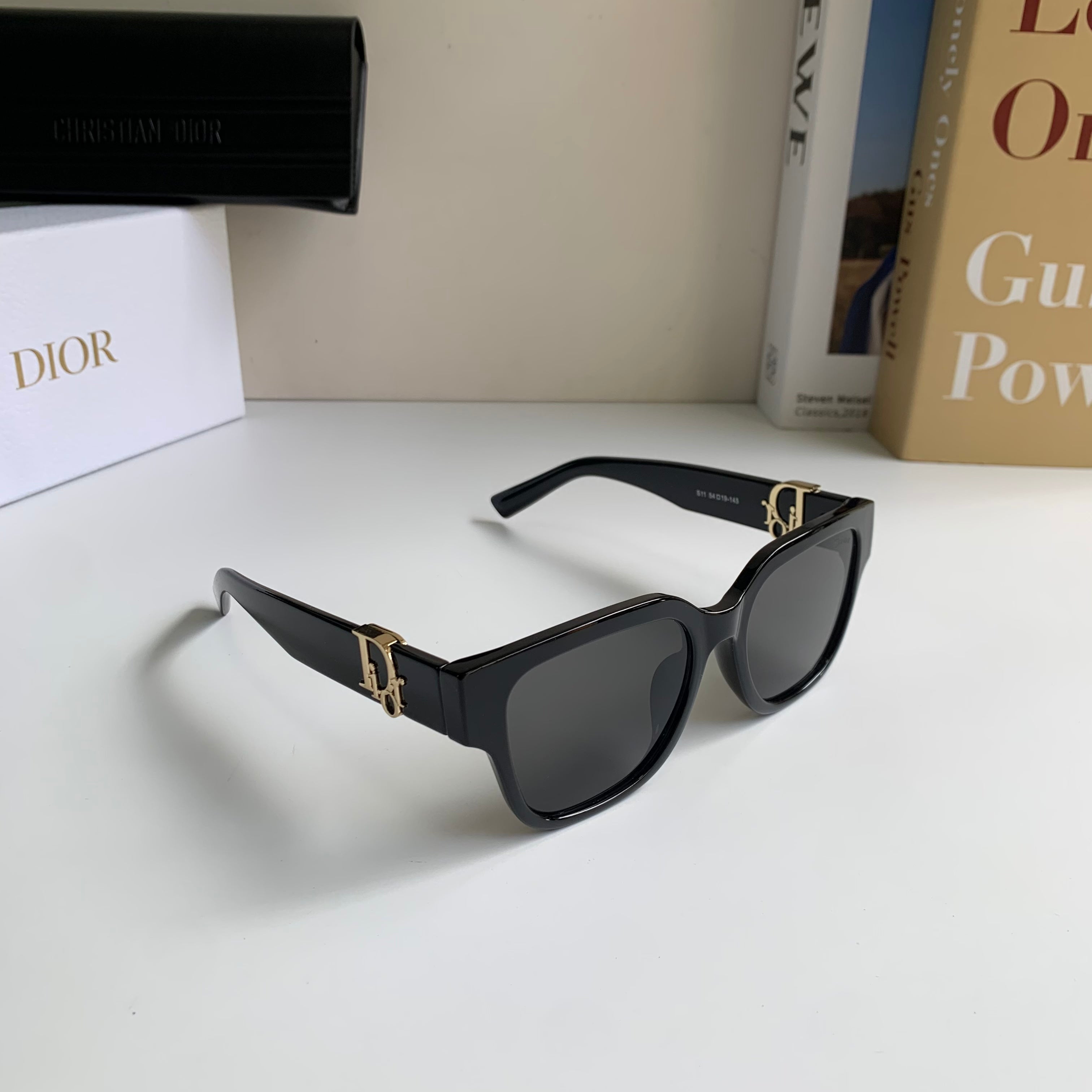 Dior Square Black Lens Sunglasses for Men & Women - 486772