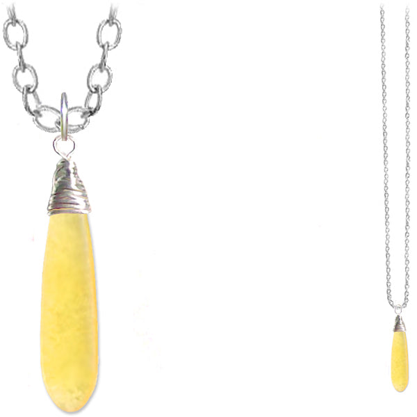 Artisan silver cultured SEA GLASS wire-wrapped sterling multi-colors Dagger 37x10mm U PICK pendant OR w/chain necklace